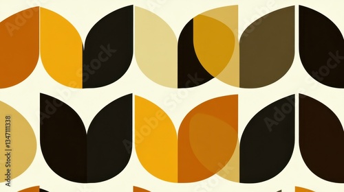 Retro Abstract Geometric Pattern Background Design.