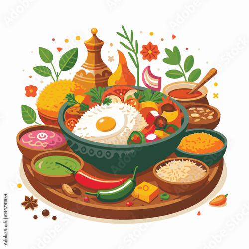 chicken, dinner, spicy, indian, cuisine, dish, asian, basmati, rice, meat, food, lunch, background, biryani, cooked, delicious, healthy, meal, india, restaurant, arabic, cooking, homemade, isolated, t