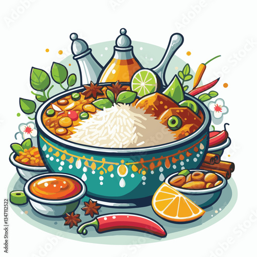 chicken, dinner, spicy, indian, cuisine, dish, asian, basmati, rice, meat, food, lunch, background, biryani, cooked, delicious, healthy, meal, india, restaurant, arabic, cooking, homemade, isolated, t
