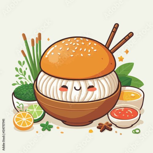food, meat, lunch, cuisine, asian, delicious, sauce, traditional, meal, vietnamese, fresh, noodle, pork, vietnam, soup, vegetable, hanoi, dish, vermicelli, grilled, bun cha, chopsticks, bun, bowl, bac