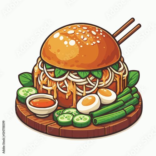 food, meat, lunch, cuisine, asian, delicious, sauce, traditional, meal, vietnamese, fresh, noodle, pork, vietnam, soup, vegetable, hanoi, dish, vermicelli, grilled, bun cha, chopsticks, bun, bowl, bac
