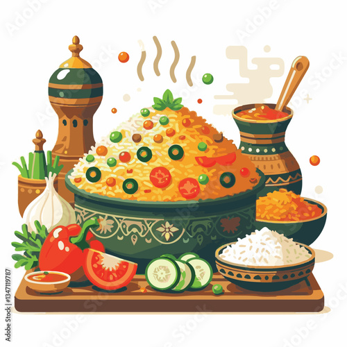 chicken, dinner, spicy, indian, cuisine, dish, asian, basmati, rice, meat, food, lunch, background, biryani, cooked, delicious, healthy, meal, india, restaurant, arabic, cooking, homemade, isolated, t