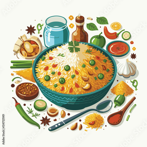 chicken, dinner, spicy, indian, cuisine, dish, asian, basmati, rice, meat, food, lunch, background, biryani, cooked, delicious, healthy, meal, india, restaurant, arabic, cooking, homemade, isolated, t