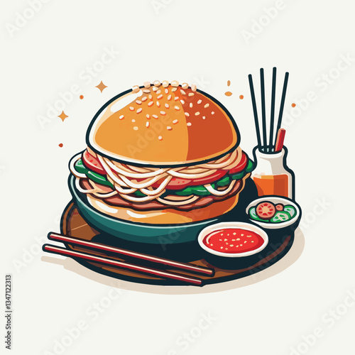 food, meat, lunch, cuisine, asian, delicious, sauce, traditional, meal, vietnamese, fresh, noodle, pork, vietnam, soup, vegetable, hanoi, dish, vermicelli, grilled, bun cha, chopsticks, bun, bowl, bac
