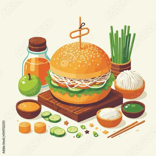 food, meat, lunch, cuisine, asian, delicious, sauce, traditional, meal, vietnamese, fresh, noodle, pork, vietnam, soup, vegetable, hanoi, dish, vermicelli, grilled, bun cha, chopsticks, bun, bowl, bac