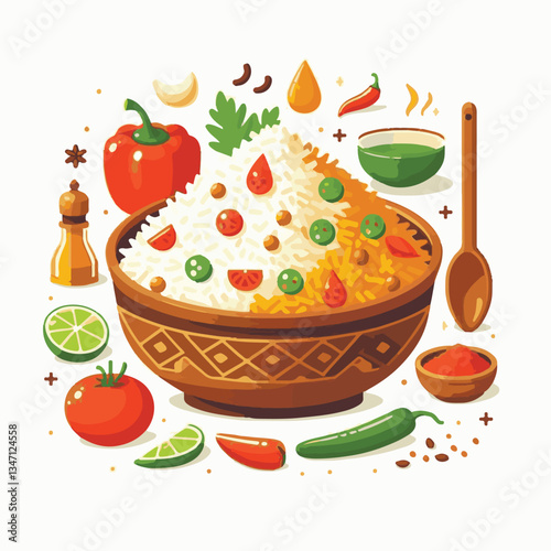 chicken, dinner, spicy, indian, cuisine, dish, asian, basmati, rice, meat, food, lunch, background, biryani, cooked, delicious, healthy, meal, india, restaurant, arabic, cooking, homemade, isolated, t