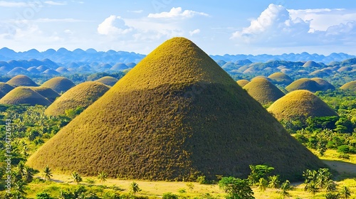 Scenic View of Brown Hills Under Blue Sky and Soft Clouds