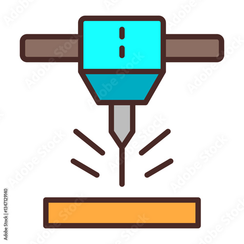 Cnc Machine Icon Design