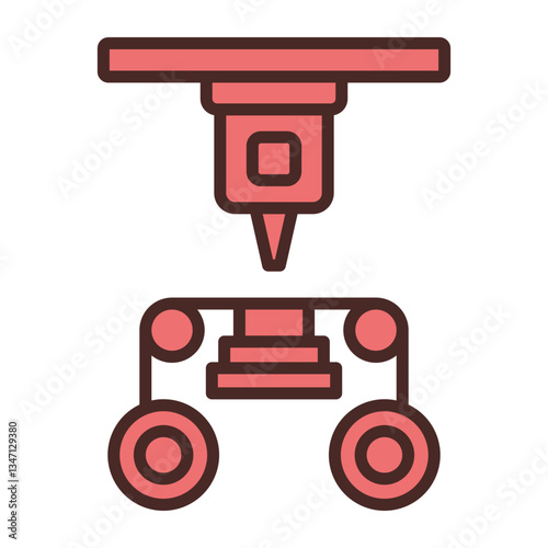Laminated Object Manufacturing Icon Design