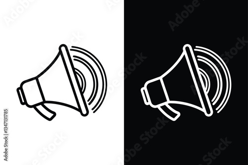 Volume down icon vector on White Background ,Vector Art Illustration on white background.