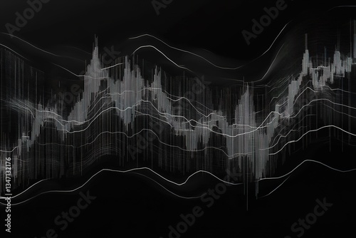 Stock market or forex trading graph. Chart in financial market vector illustration Abstract finance background