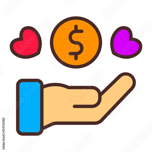 Charity Vector Icon Design