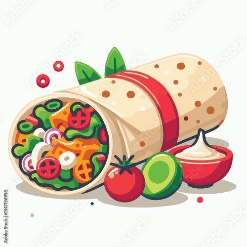 food, meal, restaurant, meat, burrito, menu, fast, delicious, lunch, dinner, snack, mexican, background, dish, beef, chicken, salad, isolated, grilled, bread, wrap, vegetable, set, collection, plate, 
