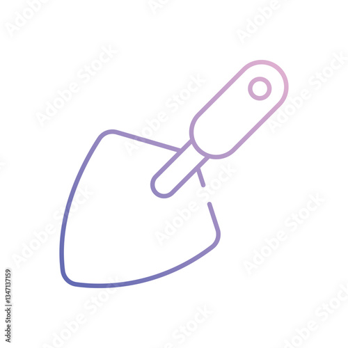 Cement Trowel vector icon stock illustration