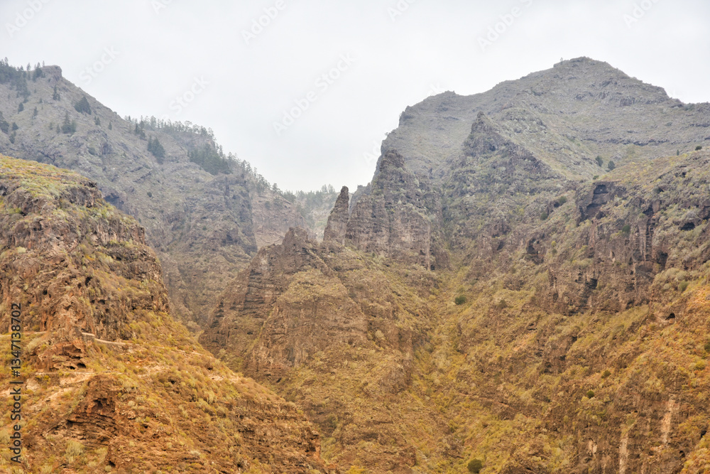 volcanic landscape in central Tenerife in the Canary Islands volcanic landscape in central Tenerife in the Canary Islands