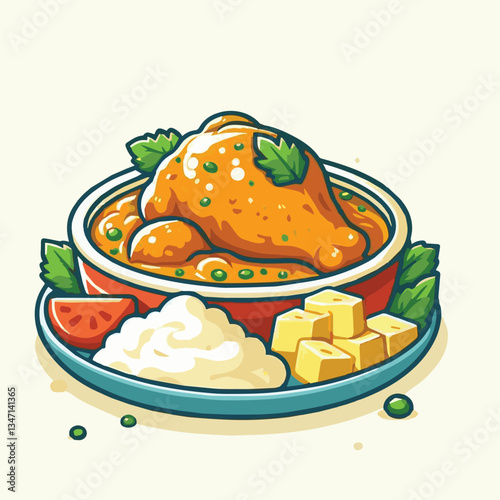 food, dinner, delicious, indian, chicken, traditional, cuisine, dish, meal, butter chicken, spicy, curry, restaurant, lunch, meat, rice, asian, tikka, masala, bowl, recipe, background, plate, tasty, c