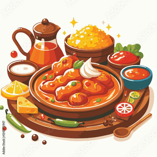 food, dinner, delicious, indian, chicken, traditional, cuisine, dish, meal, butter chicken, spicy, curry, restaurant, lunch, meat, rice, asian, tikka, masala, bowl, recipe, background, plate, tasty, c