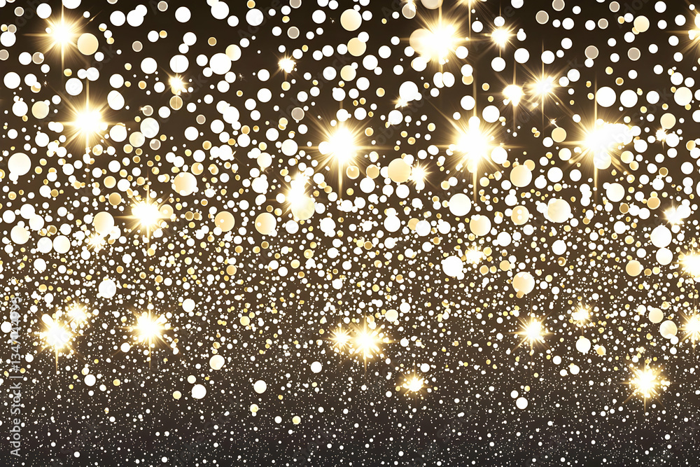 Sparkling confetti background design, festive celebration