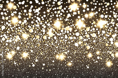 Obraz na płótnie Sparkling confetti background design, festive celebration w salonie