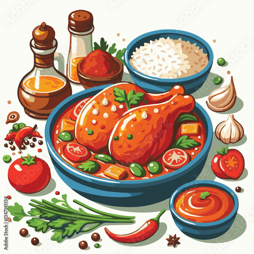 food, dinner, delicious, indian, chicken, traditional, cuisine, dish, meal, butter chicken, spicy, curry, restaurant, lunch, meat, rice, asian, tikka, masala, bowl, recipe, background, plate, tasty, c