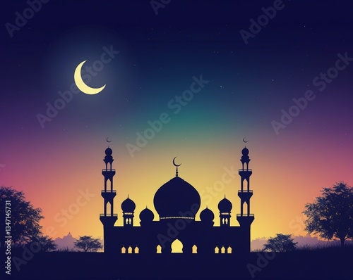 Eid Mubarak Festive Poster Design – Islamic Celebration, Elegant & Modern Style