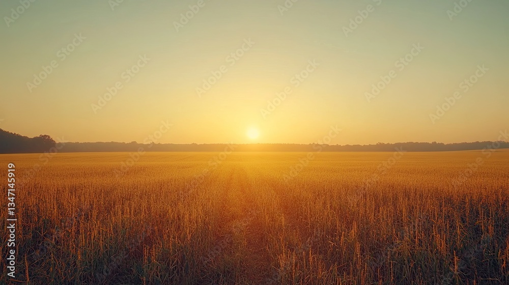 Agricultural soy plantation field stretching to the horizon, symbolizing sustainable farming practices, growth, and the role of crops in the global food supply chain. - Agricultural soy plantation field stretching to the horizon, symbolizing sustainable farming practices, growth, and the role of crops in the global food supply chain. -
