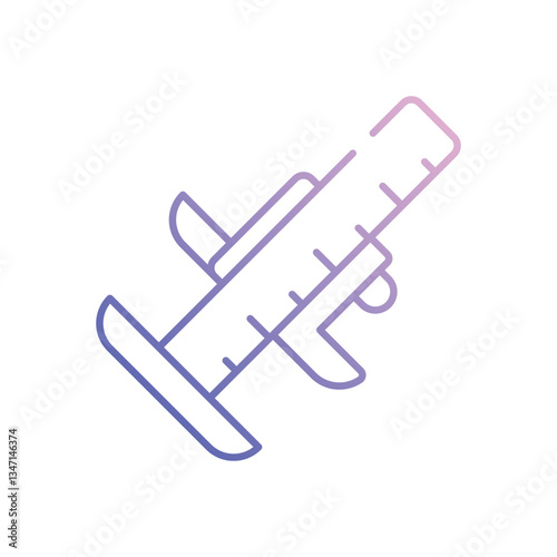 Vernier vector icon stock illustration
