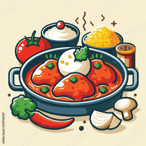 food, dinner, delicious, indian, chicken, traditional, cuisine, dish, meal, butter chicken, spicy, curry, restaurant, lunch, meat, rice, asian, tikka, masala, bowl, recipe, background, plate, tasty, c
