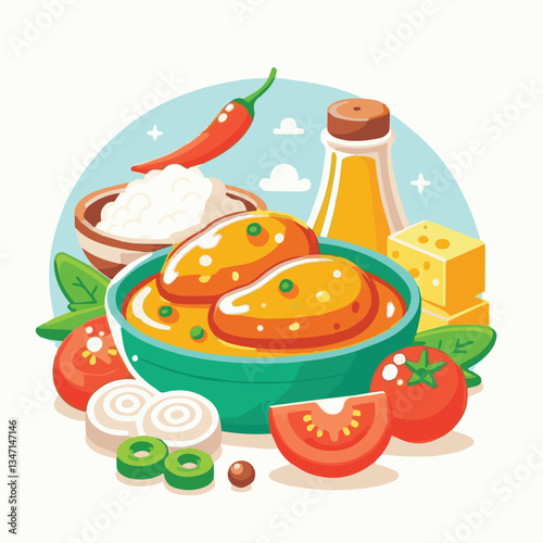 food, dinner, delicious, indian, chicken, traditional, cuisine, dish, meal, butter chicken, spicy, curry, restaurant, lunch, meat, rice, asian, tikka, masala, bowl, recipe, background, plate, tasty, c