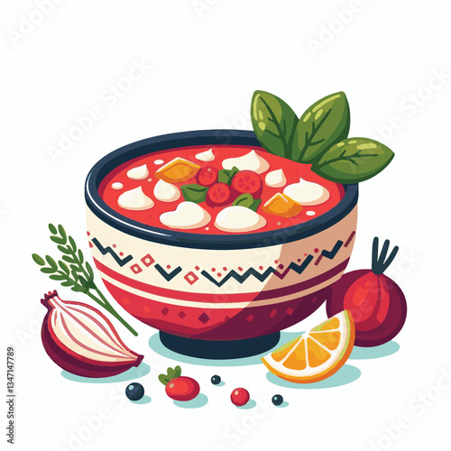 soup, food, borscht, bowl, ukrainian, dish, lunch, dinner, vegetable, beet, cream, cuisine, borsch, beetroot, red, meat, traditional, healthy, meal, homemade, hot, gourmet, plate, garlic, tasty, cooki