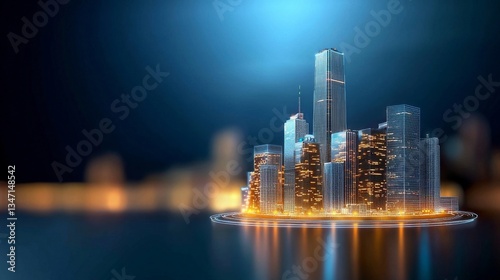 oil refinery at night