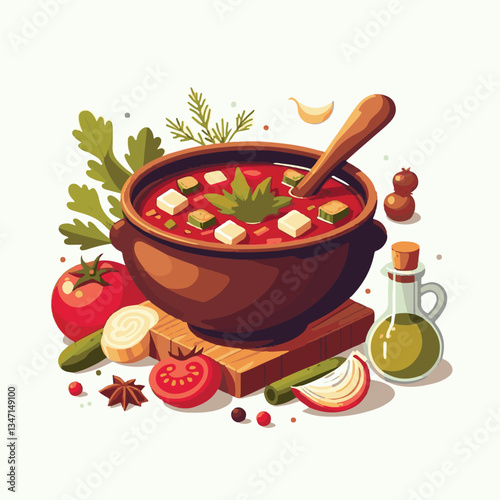 soup, food, borscht, bowl, ukrainian, dish, lunch, dinner, vegetable, beet, cream, cuisine, borsch, beetroot, red, meat, traditional, healthy, meal, homemade, hot, gourmet, plate, garlic, tasty, cooki