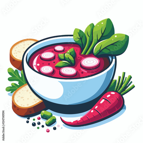 soup, food, borscht, bowl, ukrainian, dish, lunch, dinner, vegetable, beet, cream, cuisine, borsch, beetroot, red, meat, traditional, healthy, meal, homemade, hot, gourmet, plate, garlic, tasty, cooki