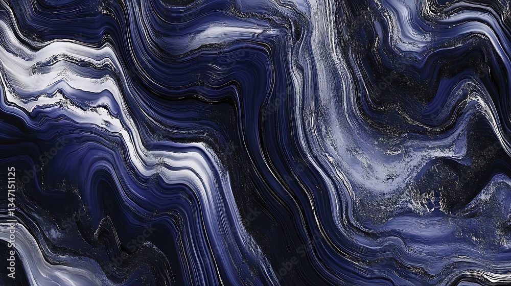 Obraz premium Abstract dark blue marble texture background