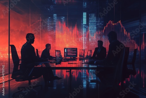 Tablet, discussion and business people in office with report for break in finance stock market. Meeting, digital technology and financial advisors with online revenue, profit or equity research.