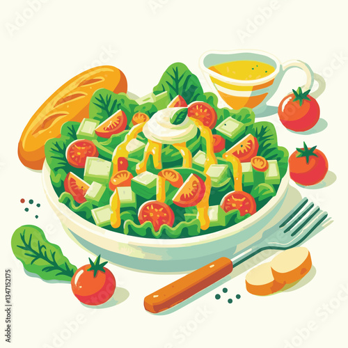 healthy, lunch, food, cheese, meal, lettuce, fresh, salad, green, gourmet, bread, parmesan, delicious, sauce, vegetable, dinner, caesar, bowl, chicken, appetizer, cuisine, dish, crouton, grilled, plat