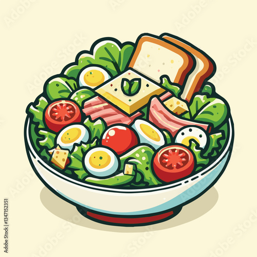 healthy, lunch, food, cheese, meal, lettuce, fresh, salad, green, gourmet, bread, parmesan, delicious, sauce, vegetable, dinner, caesar, bowl, chicken, appetizer, cuisine, dish, crouton, grilled, plat