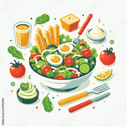 healthy, lunch, food, cheese, meal, lettuce, fresh, salad, green, gourmet, bread, parmesan, delicious, sauce, vegetable, dinner, caesar, bowl, chicken, appetizer, cuisine, dish, crouton, grilled, plat