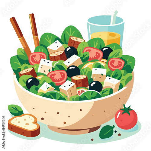 healthy, lunch, food, cheese, meal, lettuce, fresh, salad, green, gourmet, bread, parmesan, delicious, sauce, vegetable, dinner, caesar, bowl, chicken, appetizer, cuisine, dish, crouton, grilled, plat