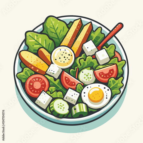 healthy, lunch, food, cheese, meal, lettuce, fresh, salad, green, gourmet, bread, parmesan, delicious, sauce, vegetable, dinner, caesar, bowl, chicken, appetizer, cuisine, dish, crouton, grilled, plat