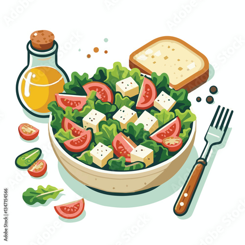 healthy, lunch, food, cheese, meal, lettuce, fresh, salad, green, gourmet, bread, parmesan, delicious, sauce, vegetable, dinner, caesar, bowl, chicken, appetizer, cuisine, dish, crouton, grilled, plat