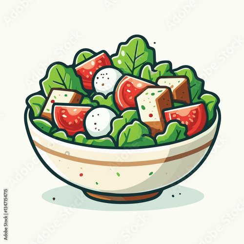 healthy, lunch, food, cheese, meal, lettuce, fresh, salad, green, gourmet, bread, parmesan, delicious, sauce, vegetable, dinner, caesar, bowl, chicken, appetizer, cuisine, dish, crouton, grilled, plat