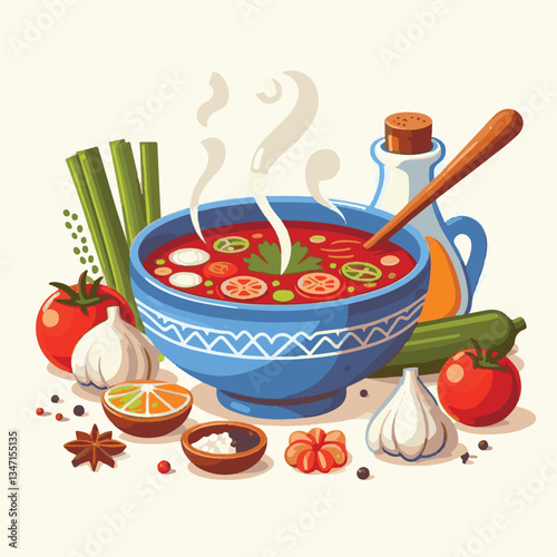 soup, food, borscht, bowl, ukrainian, dish, lunch, dinner, vegetable, beet, cream, cuisine, borsch, beetroot, red, meat, traditional, healthy, meal, homemade, hot, gourmet, plate, garlic, tasty, cooki