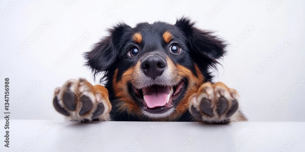 Obraz premium puppy with a ball