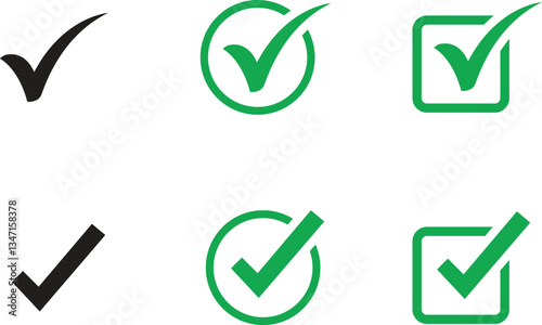 Check mark icon symbols vector. symbol for web site Computer and mobile vector.