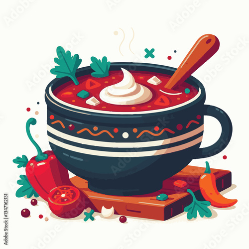 soup, food, borscht, bowl, ukrainian, dish, lunch, dinner, vegetable, beet, cream, cuisine, borsch, beetroot, red, meat, traditional, healthy, meal, homemade, hot, gourmet, plate, garlic, tasty, cooki
