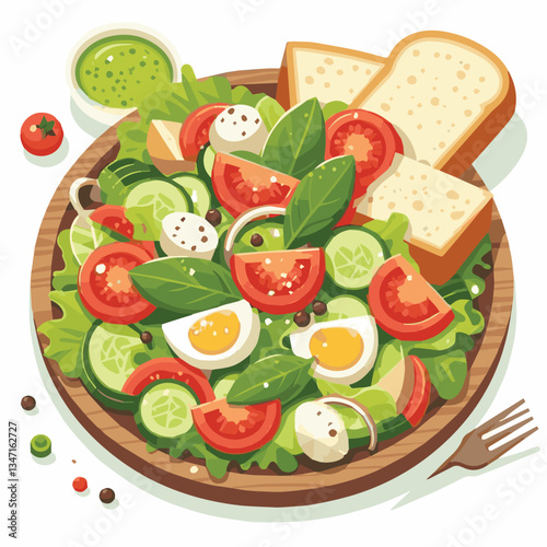 healthy, lunch, food, cheese, meal, lettuce, fresh, salad, green, gourmet, bread, parmesan, delicious, sauce, vegetable, dinner, caesar, bowl, chicken, appetizer, cuisine, dish, crouton, grilled, plat