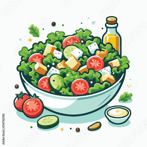 healthy, lunch, food, cheese, meal, lettuce, fresh, salad, green, gourmet, bread, parmesan, delicious, sauce, vegetable, dinner, caesar, bowl, chicken, appetizer, cuisine, dish, crouton, grilled, plat