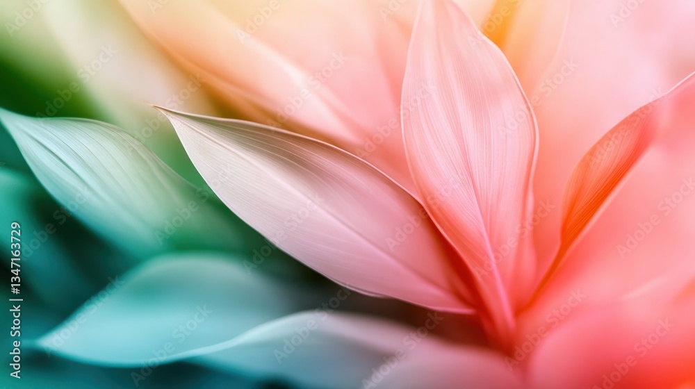 Fototapeta premium Vibrant flower bloom nature garden macro photography soft colors close-up beauty in detail