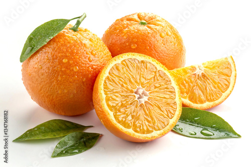 orange isolated on white background